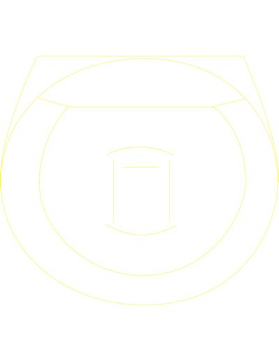Mictório circular com tampa superior em planta da Duravit.