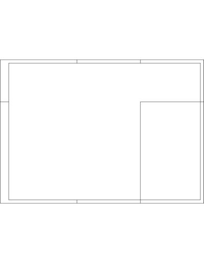 Folha padr&atilde;o ABNT A2 - 42 x 59,4 cm - unidades: cm, escala 1:100.