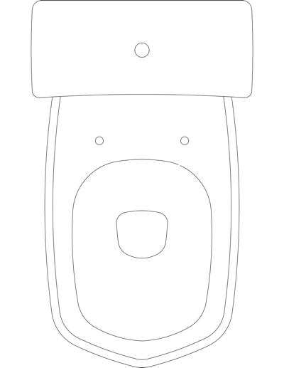 Vasos sanit&aacute;rios em planta da Roca.