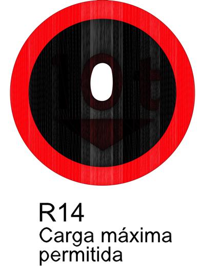 R14 - Peso Bruto Total M&aacute;ximo Permitido.