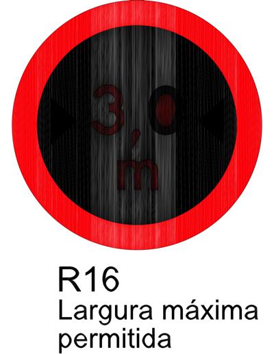 R16 - Largura Máxima Permitida.