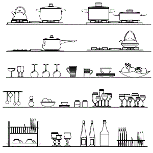 Accessories for kitchens in view