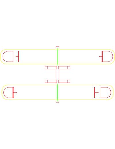 Toys for playground: seesaw.