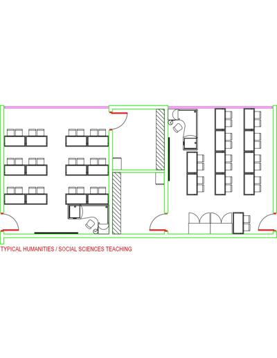 Salas de aulas: eletrônica., - Detalhes do Bloco DWG