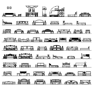 Beds with covers and accessories in views