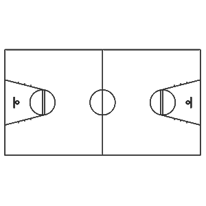 Quadra de basquete, 1.