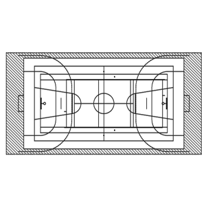 Quadra de basquete, 2.
