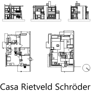 House Rietveld Schr&ouml;der in Utrecht, Netherlands.