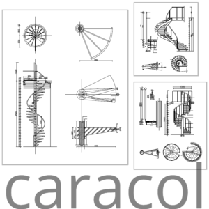 Escada helicoidal - exemplos de projetos.