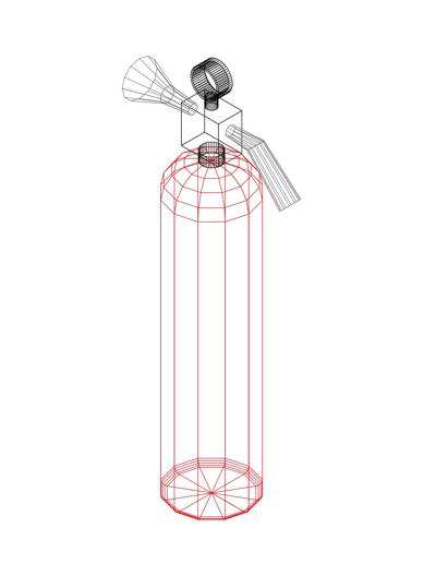 Extintor de incêndio em 3D, 2.