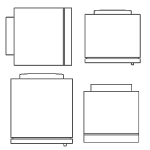 Blocks with freezers.