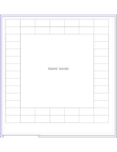 Tatame para lutas de carat&ecirc; (karate).