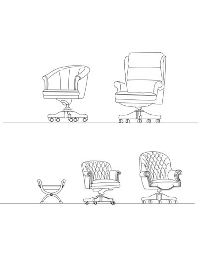 Lounge chairs., - Detalhes do Bloco DWG | CADblocos