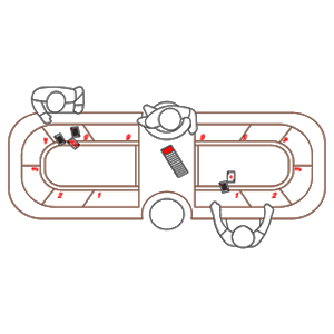 Mesa para jogos de fliperama / pinball., - Detalhes do Bloco DWG