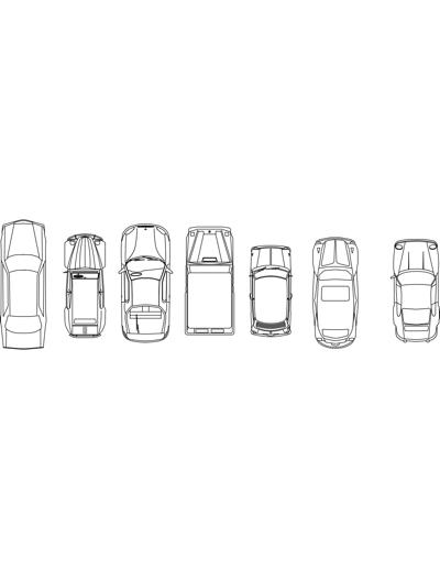 Bloco com carros em planta.