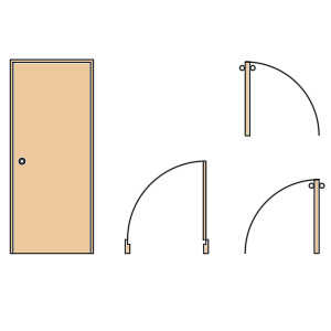 Blocos com portas de 60, 70, 80 e 90 cm