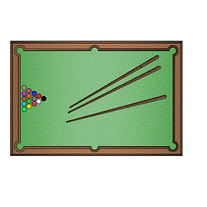 Mesa de sinuca (snooker) oficial com tacos de madeira e bolas de jogo., -  Detalhes do Bloco DWG