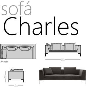Sofa Charles da B & B Italy.