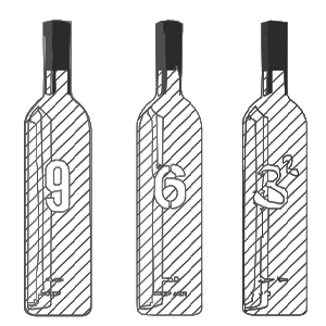 Cad Block Wine Bottle