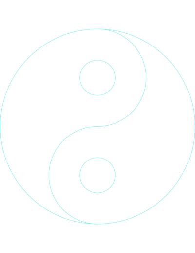 Diagrama do Tai Chi - s&iacute;mbolo Yin Yang - princ&iacute;pio chin&ecirc;s da dualidade.